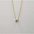 Betty Oh Gold Round Stone Charm Necklace - Posh West Boutique