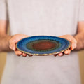 Blanket Creek Pottery - Salad / Lunch Plate (Amber Blue)