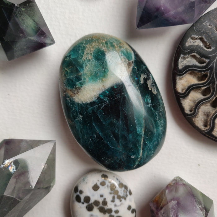 Blue Apatite Palm Stone (#1) - Simply Affinity