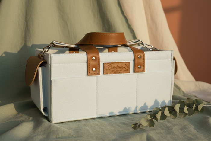Blue Coral Diaper Caddy - Corrected Color