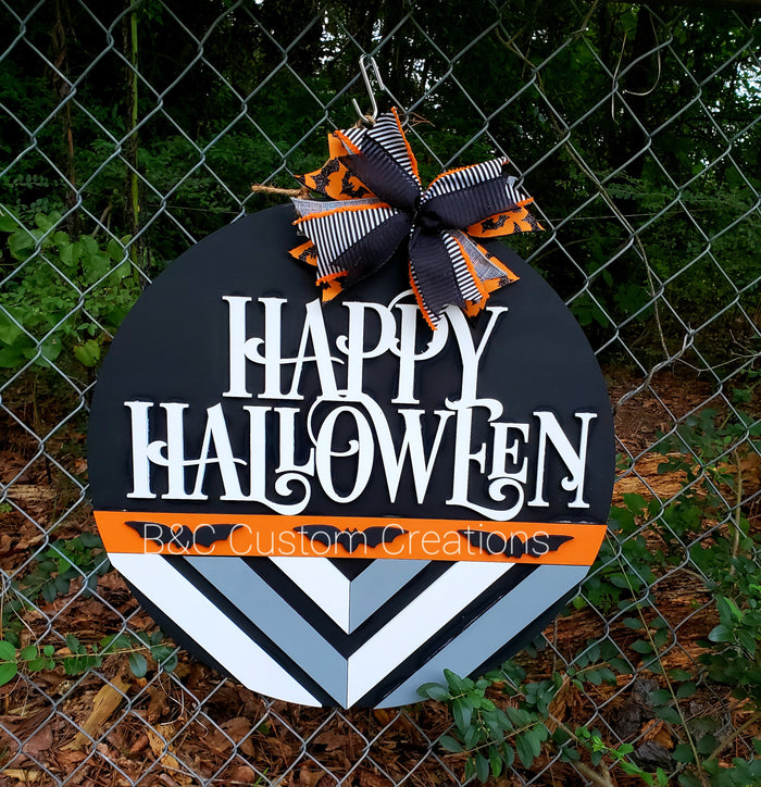 Boho Happy Halloween round