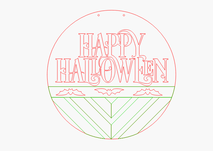Boho Happy Halloween round