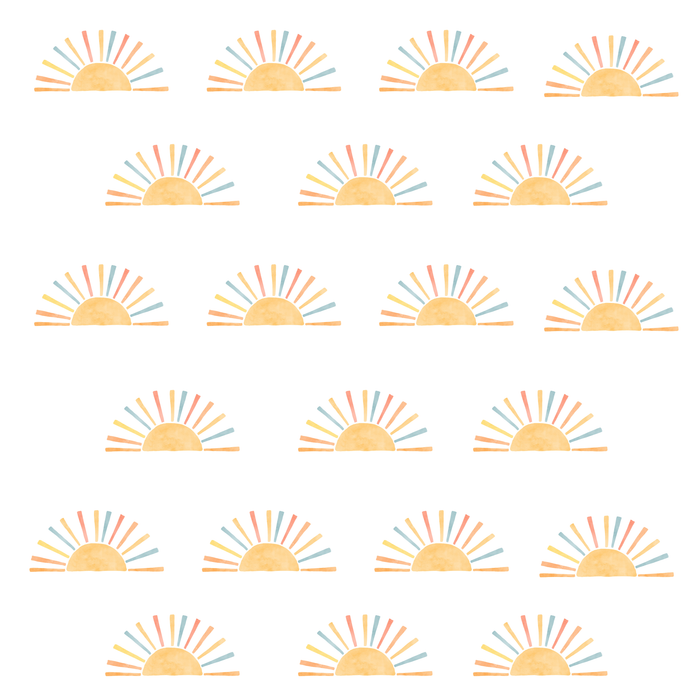 Boho Sunrise Wall Stickers Set