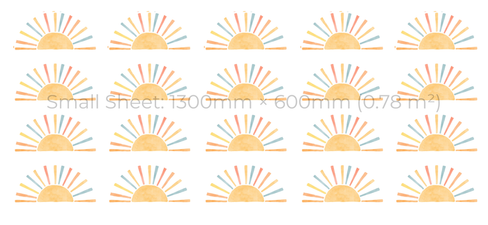 Boho Sunrise Wall Stickers Set