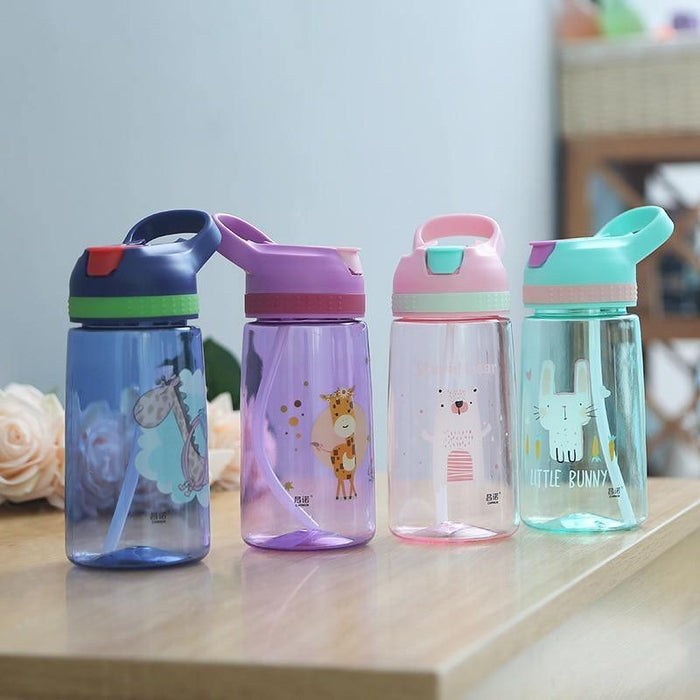 BPA-Free Kids Water Bottle with Straw – 360ml | Multiple Designs