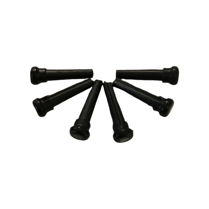 BRIDGE PINS for COLE CLARK 3 SERIES (BLACK WITH ABALONE) GRAPH TECH TUSQ - SET OF 6