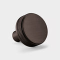 Bronze Brass Linear Door Knobs with Tip In Bronze