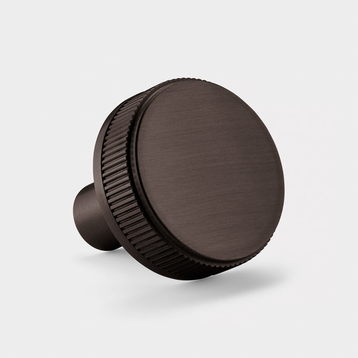 Bronze Brass Linear Door Knobs with Tip In Bronze