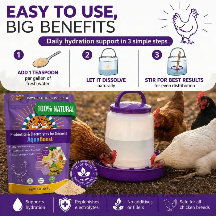 Buff Clucks AquaBoost - Chicken Electrolytes