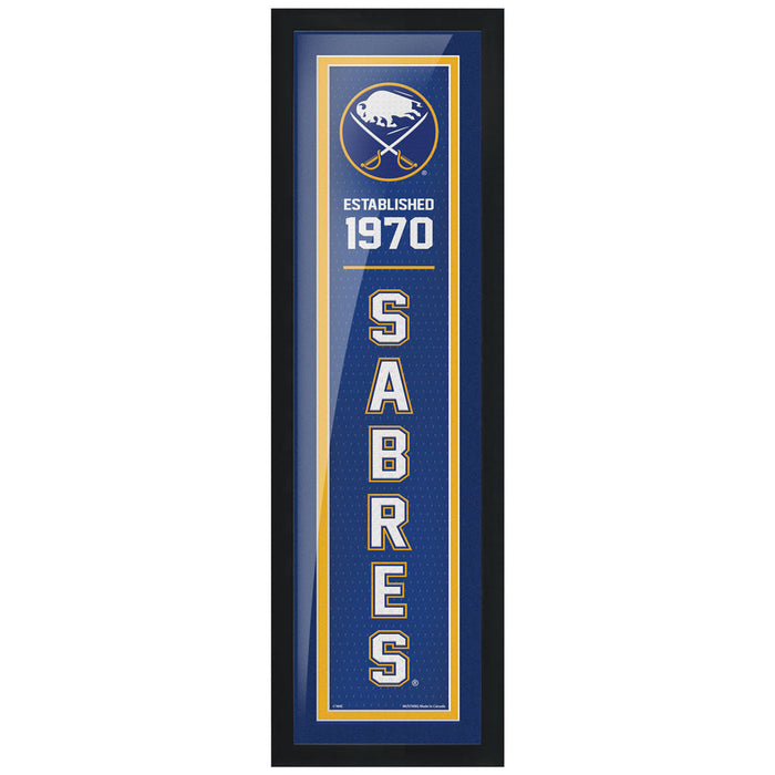 Buffalo Sabres 6x22 Established Framed Sign
