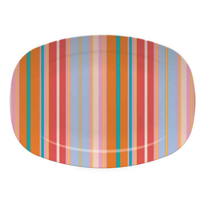 Cabana Bright Stripes Platter
