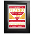 Calgary Flames 12x16 Dual Tone Framed Artwork