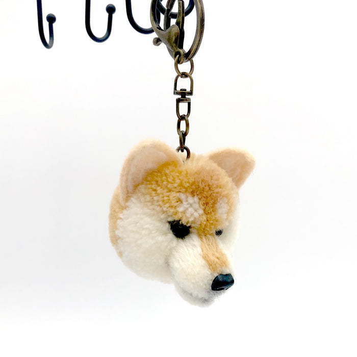 Canacana Gifts - Handmade Plush Crochet Keychain - Large (Shiba Inu)