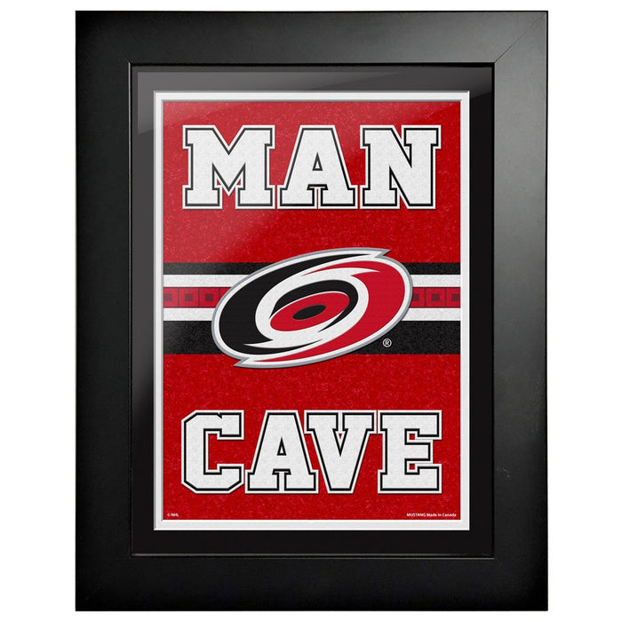 Carolina Hurricanes 12x16  Man Cave Framed Sign