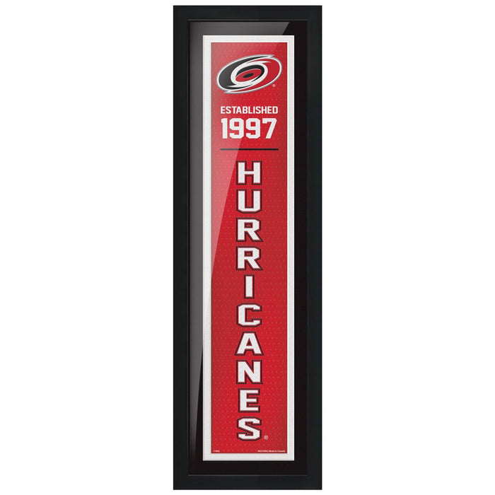 Carolina Hurricanes 6x22 Established Framed Sign