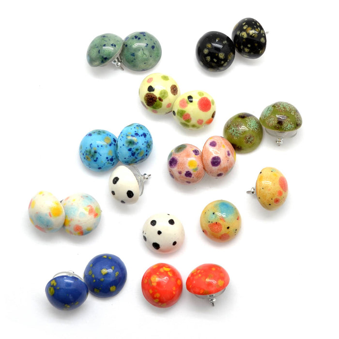 Ceramic Splatter Studs