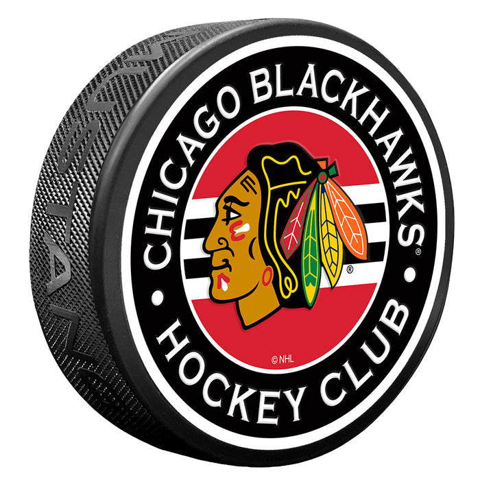Chicago Blackhawks Striped Puck
