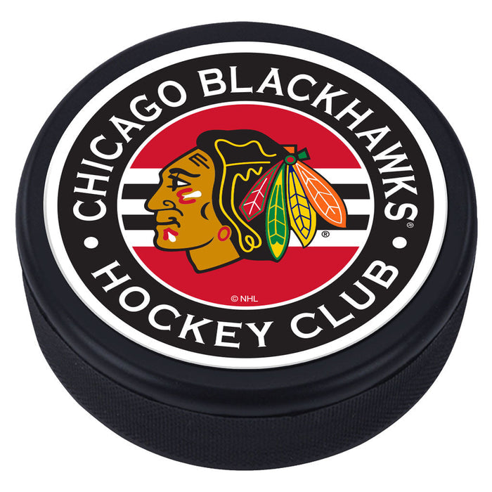 Chicago Blackhawks Striped Puck