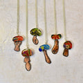 Chloeography - Necklace - Magic Mushroom with Origami Paper #SHMNK-ORI