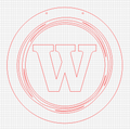 Circle Monogram 15in Round