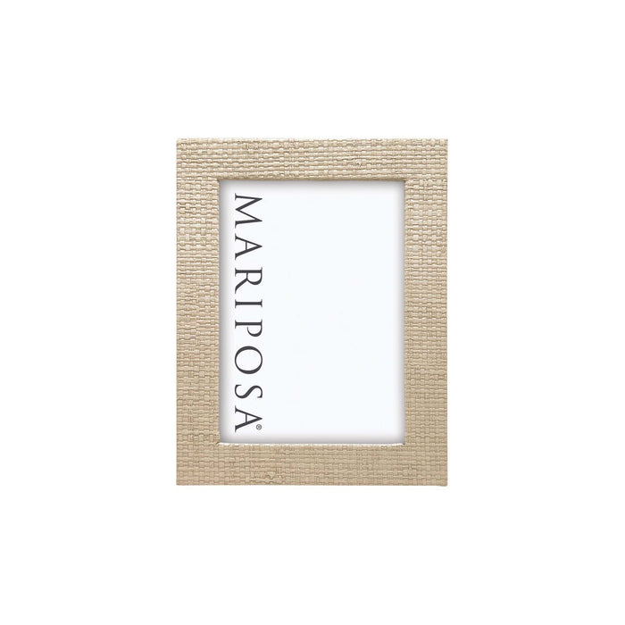 Coconut Grove Faux Grasscloth 5x7 Frame