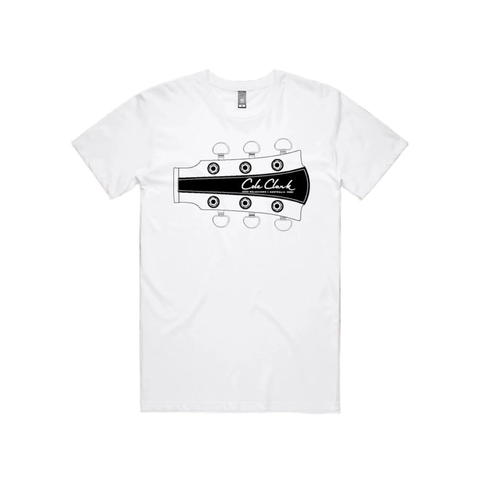Cole Clark Headstock Tee (white)