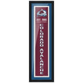 Colorado Avalanche 6x22 Established Framed Sign