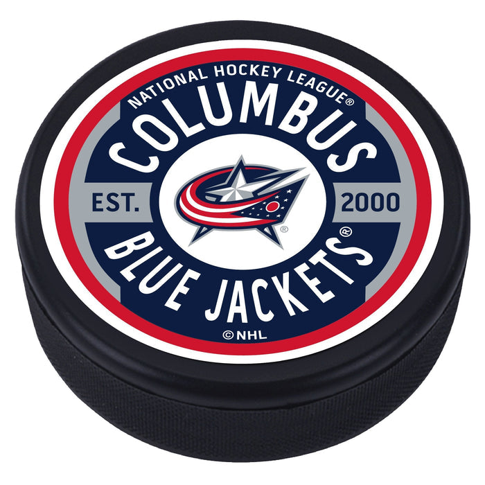 Columbus Blue Jackets Gear Textured Puck