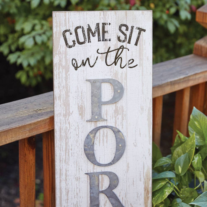 "Come Sit" Porch Sign