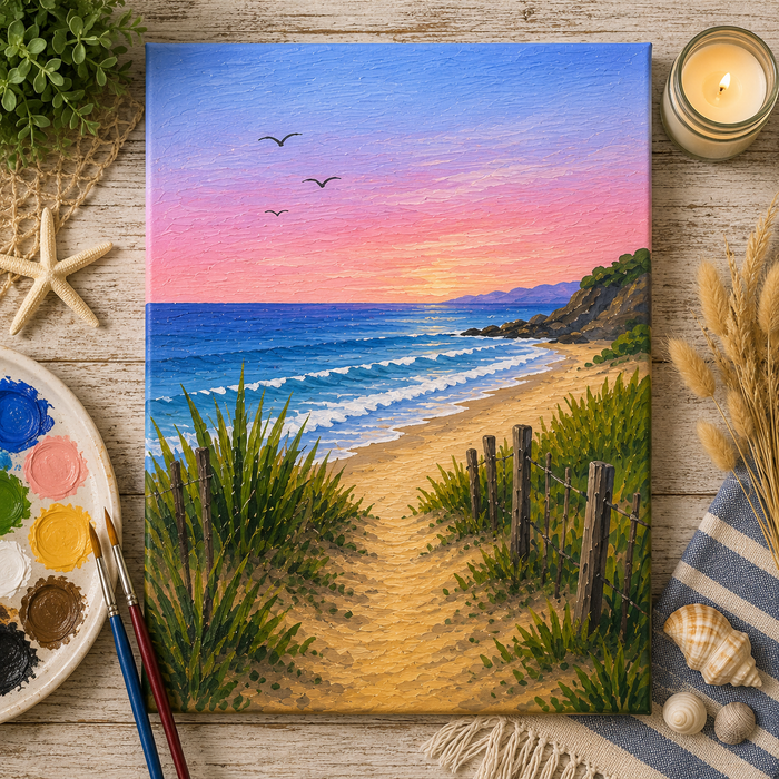 Costal Sunset Scene