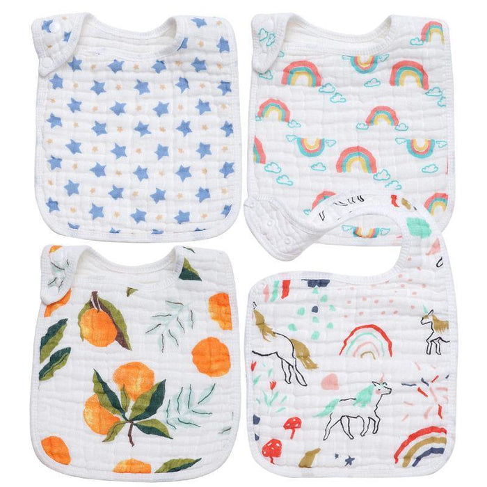 Cotton Bandana Bib & Burp Cloth – Multiple Designs