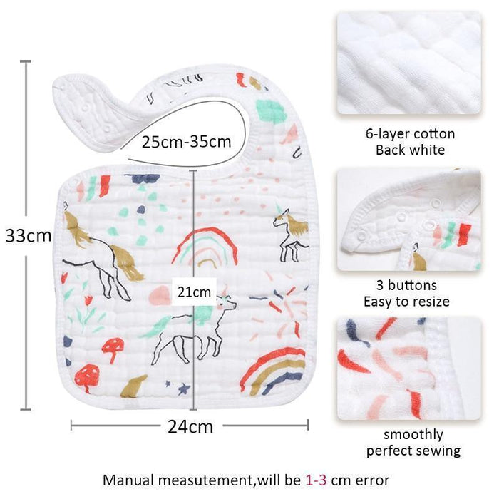 Cotton Bandana Bib & Burp Cloth – Multiple Designs