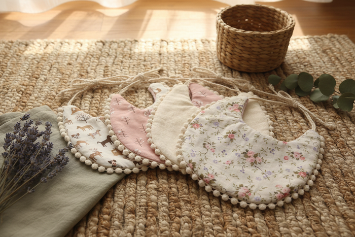 Cotton Linen Tassel Baby Bib – Earthy Cover