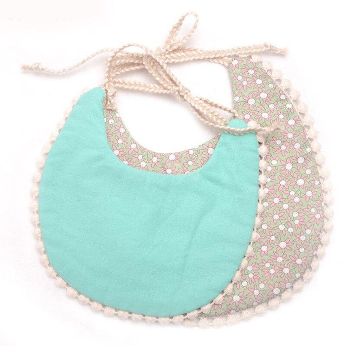 Cotton Linen Tassel Baby Bib & Burp Cloth – Multiple Designs