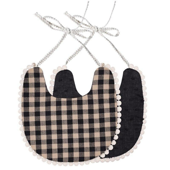 Cotton Linen Tassel Baby Bib & Burp Cloth – Multiple Designs