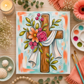 Cross & Flowers