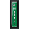Dallas Stars 6x22 Established Framed Sign