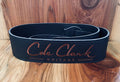 Deluxe Strap - Soft Leather Available in Black - Embroidered Lettering