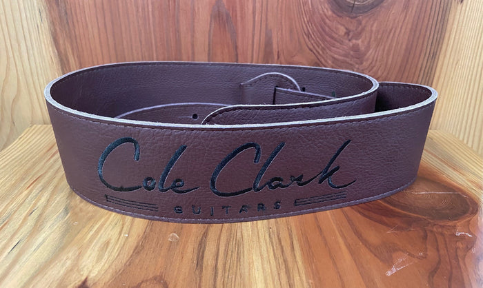 Deluxe Strap - Soft Leather Available in Chocolate - Embroidered Lettering