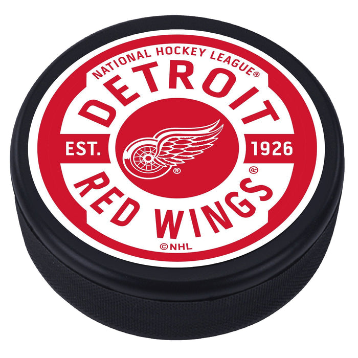 Detroit Red Wings Gear Textured Puck