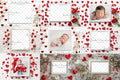 Digital  backgrounds  Ai generated V-day frames