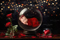 Digital  backgrounds  Ai generated V-day globe