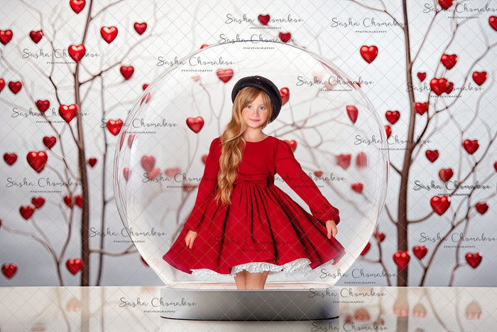 Digital  backgrounds  Ai generated V-day globe