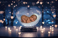 Digital  backgrounds  Ai generated V-day globe