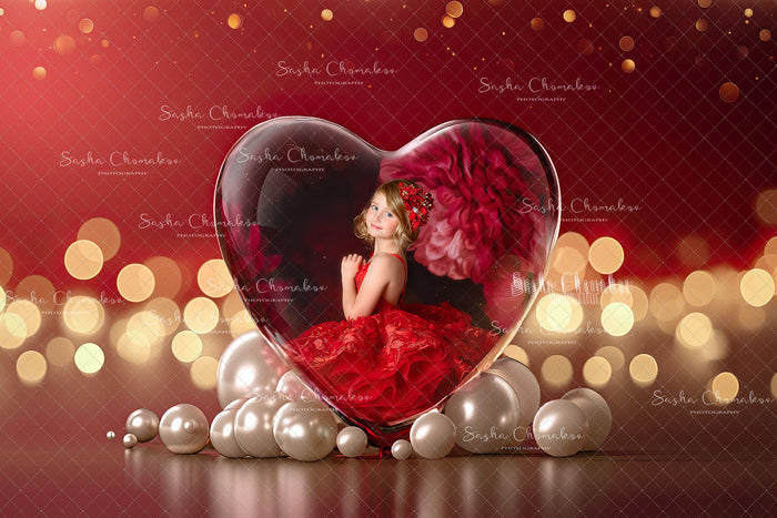 Digital  backgrounds  Ai generated V-day globe