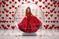 Digital  backgrounds  Ai generated V-day globe