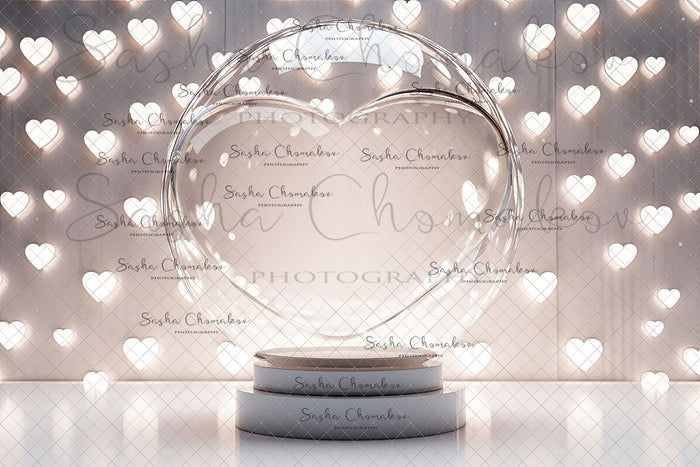 Digital  backgrounds  Ai generated V-day globe