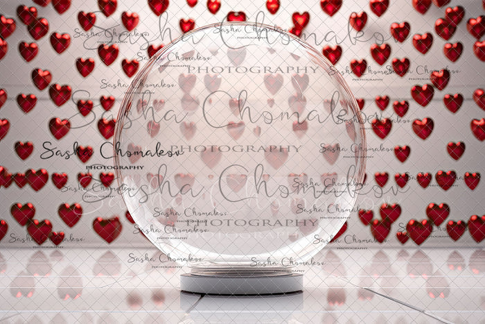 Digital  backgrounds  Ai generated V-day globe