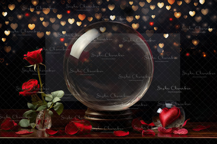Digital  backgrounds  Ai generated V-day globe