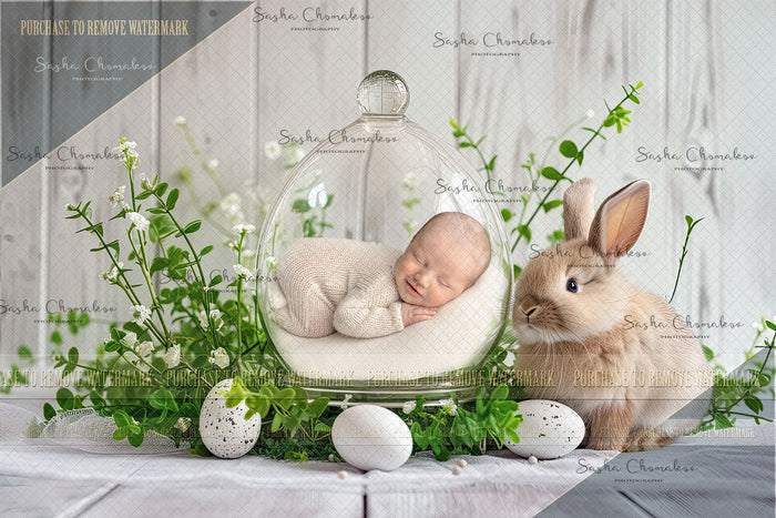 Digital  backgrounds Easter egg globe   Ai generated